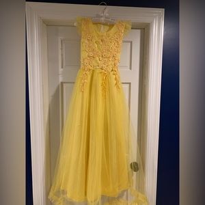 Canary Yellow long dress. Was purchased for a Belle Halloween Costume.